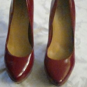Dark red heels